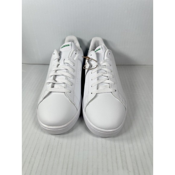 NEW Adidas Advantage White Green Mens Athletic Low Top Shoes Size 10 GZ5300 - Picture 2 of 8